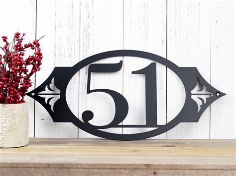 10.inch house numbers metal|metal house number yard sign.